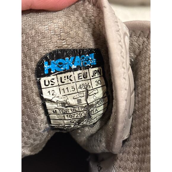 Hoka One One Tor Ultra Hiking Boots Men's Size 12 Tan Gore Tex Outdoor Adventure - Picture 2 of 11